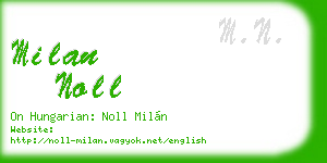 milan noll business card